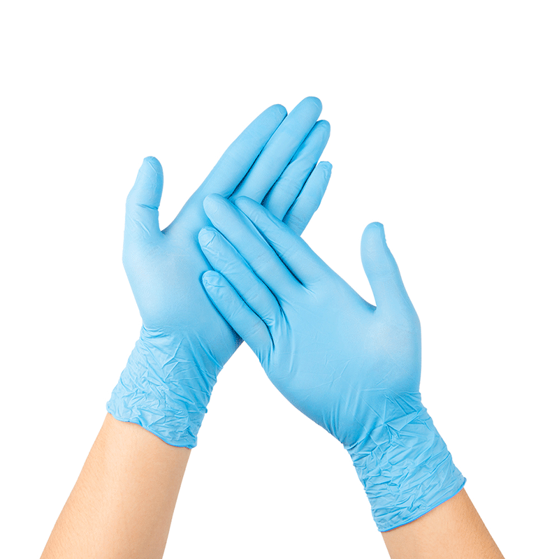麥迪康1136B藍色無粉加強型一次性丁腈手套S圖片2