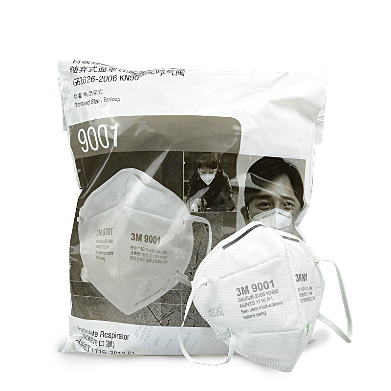 3M9001折疊式耳帶式KN90防塵口罩(雙片裝)圖片4
