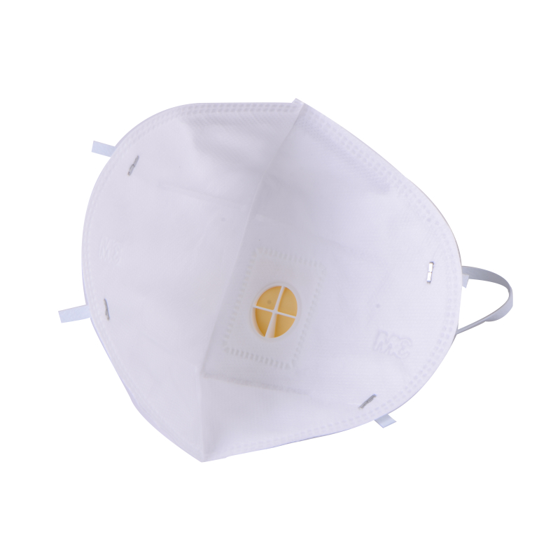 3M9001V折疊式帶閥顆粒物KN90防護(hù)口罩圖片1