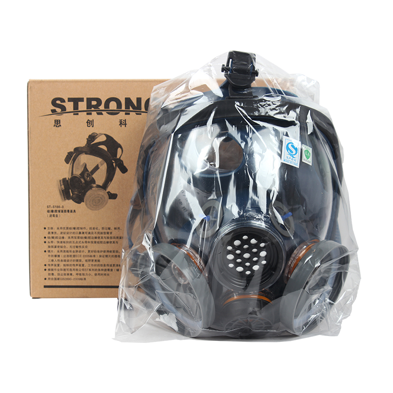 思創ST-S100-3硅膠全面罩防毒面具圖片4