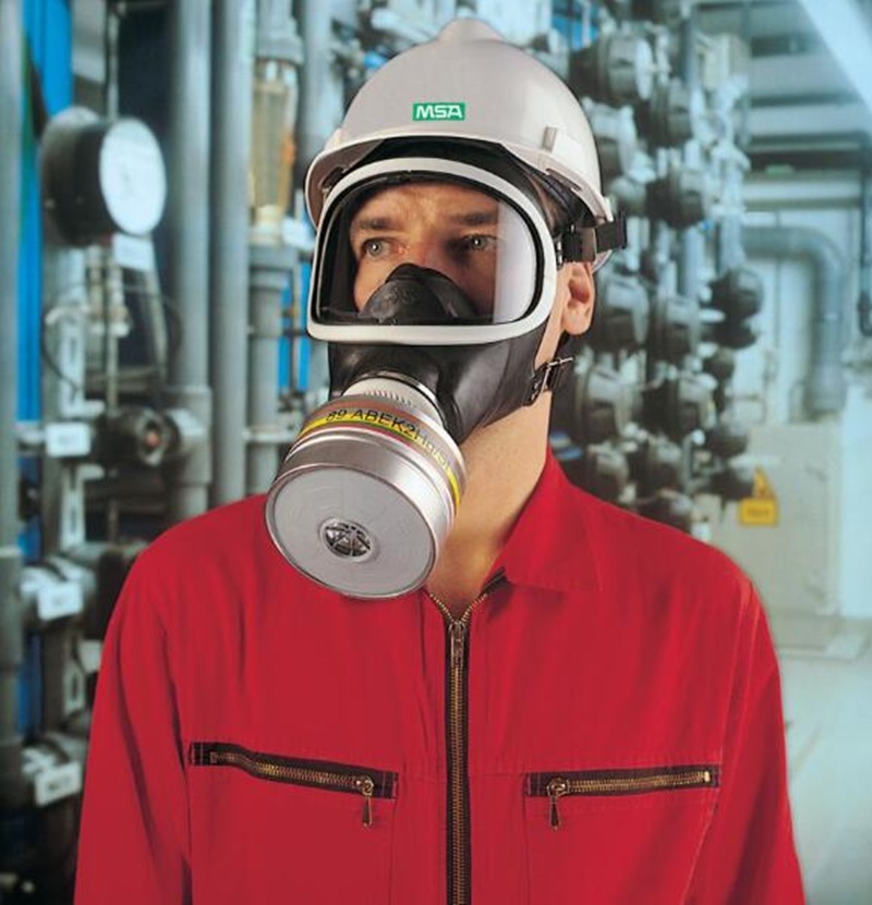 梅思安D2055000-CN 寬視野Auer 3S全面罩防毒面具(Hycar橡膠材質(zhì))圖片1