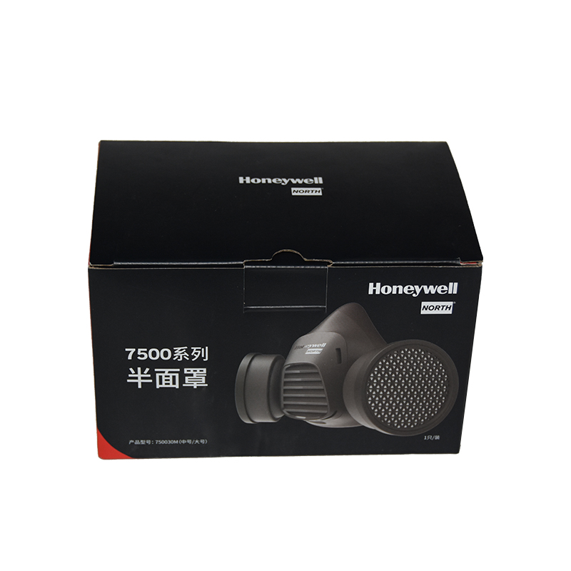 霍尼韋爾750030M雙濾盒硅膠半面罩防毒面具圖片4