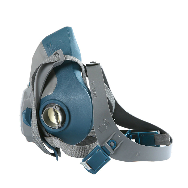 3M6502QL硅膠半面罩防毒面具本體圖片4