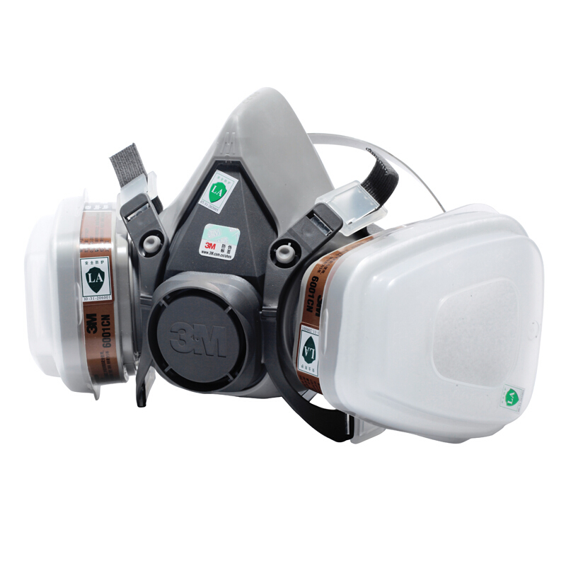 3M6200+6001防有機氣體防毒面具圖片3