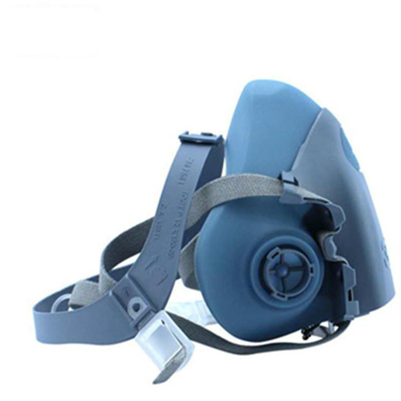 3M7501硅膠半面罩防毒面具圖片1