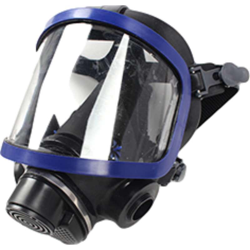 南核9006硅膠雙濾盒全面罩防毒面具圖片1