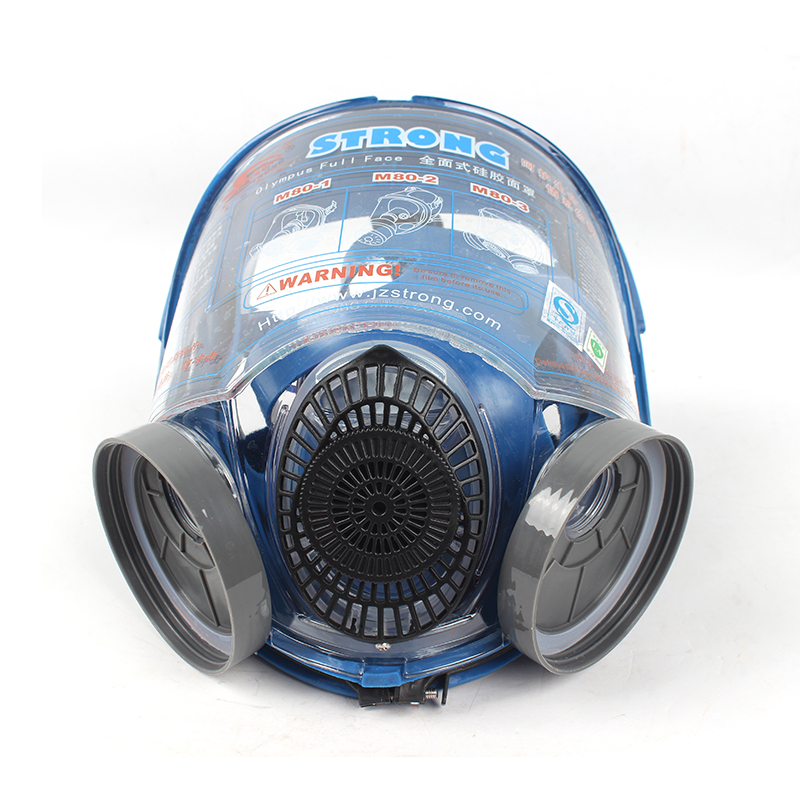 思創ST-M80-3硅膠大視野防毒面具（圓形濾毒盒）圖片2