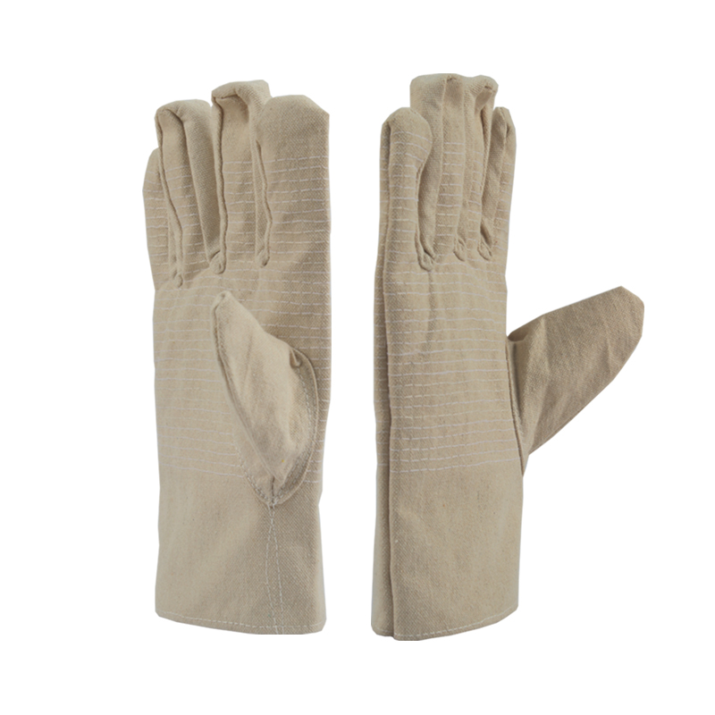 君御7324黃甲24道線帆布手套圖片1