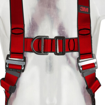 3M1161730保泰特P200五點全身式安全帶M/L紅色圖片2
