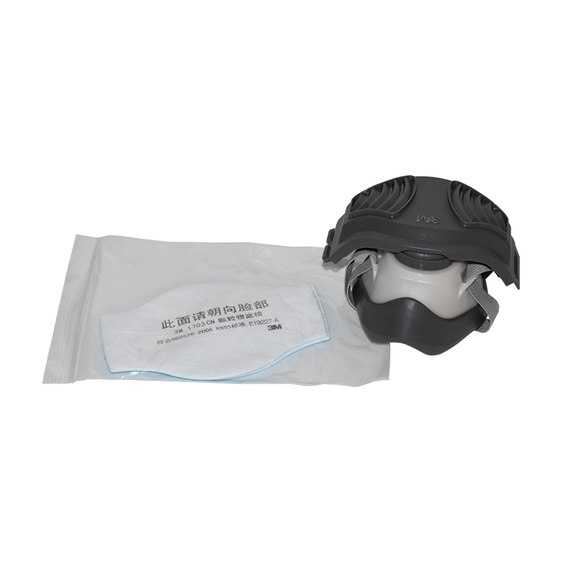 3M1212顆粒物呼吸防護(hù)套裝橡膠防塵面具圖片3