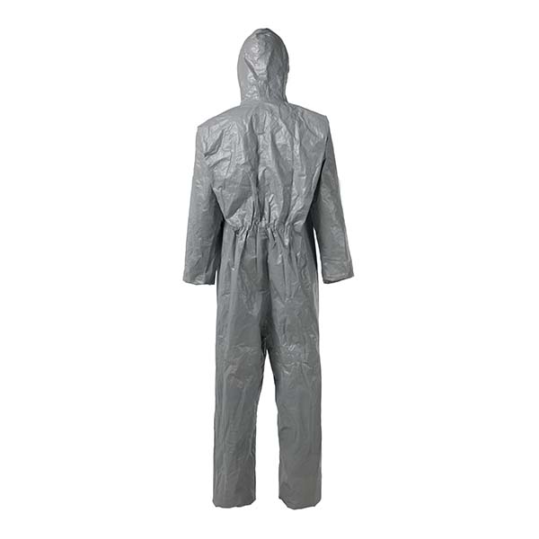 杜邦Tychem6000 TF198T GY防化服帶帽連體化學(xué)防護(hù)服圖片2