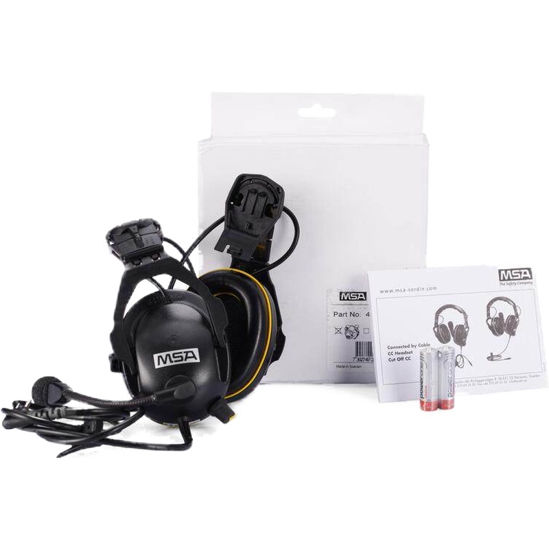 梅思安SOR41532有線型電子防噪音標準耳罩（帽盔式）-M圖片1