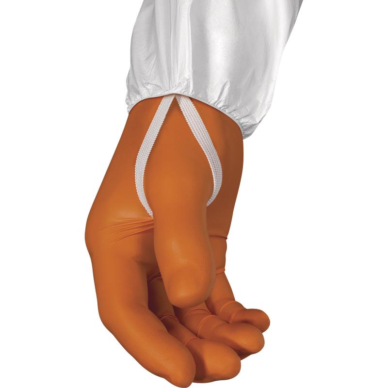 代爾塔406125限次性無(wú)紡布防塵防化防靜電連體服圖片1