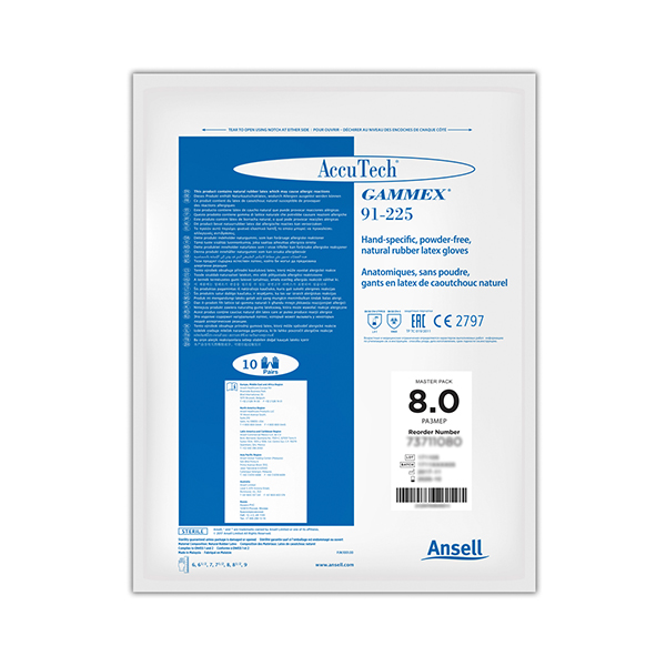 Ansell安思爾91-225AccuTech乳膠手套圖片1