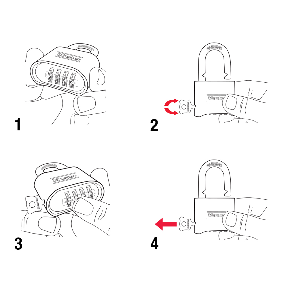 瑪斯特175MCND高安全性密碼掛鎖圖片2