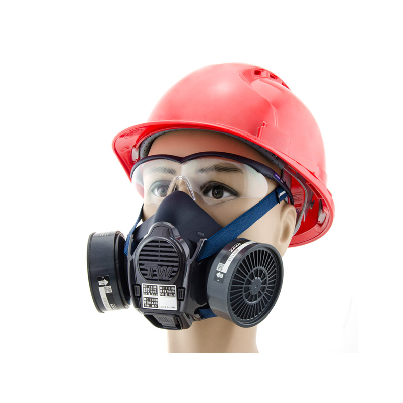 重松TW08S硅膠雙濾盒防毒面具本體(含傳聲器)圖片2