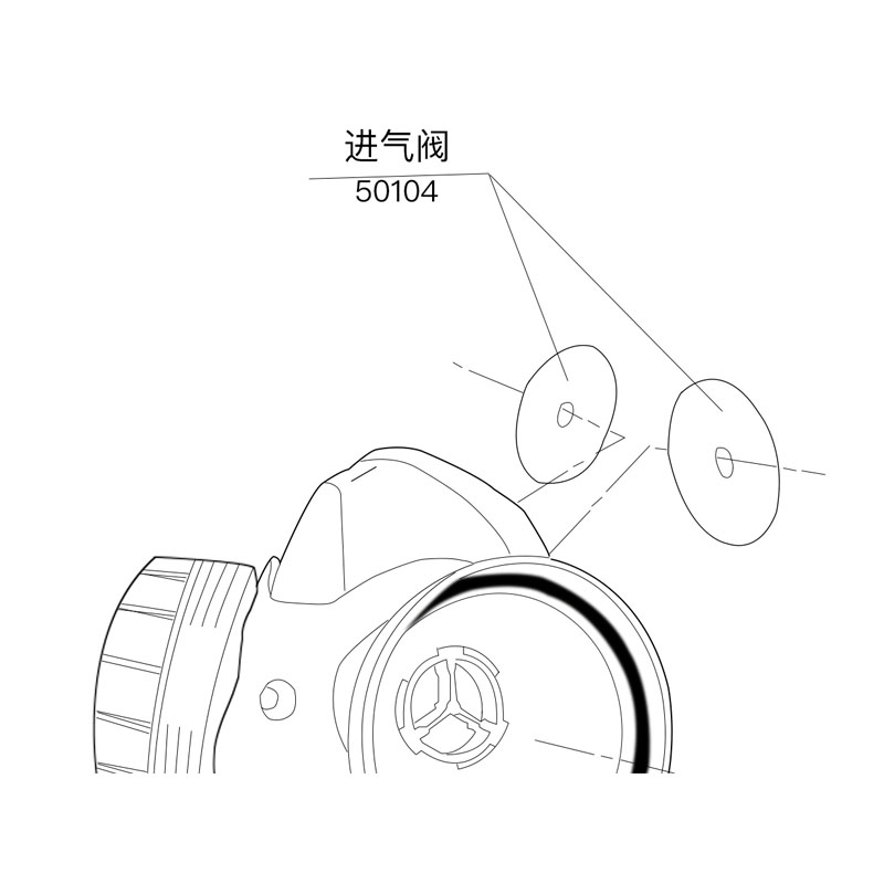 興研50104防毒面具閥片圖片1
