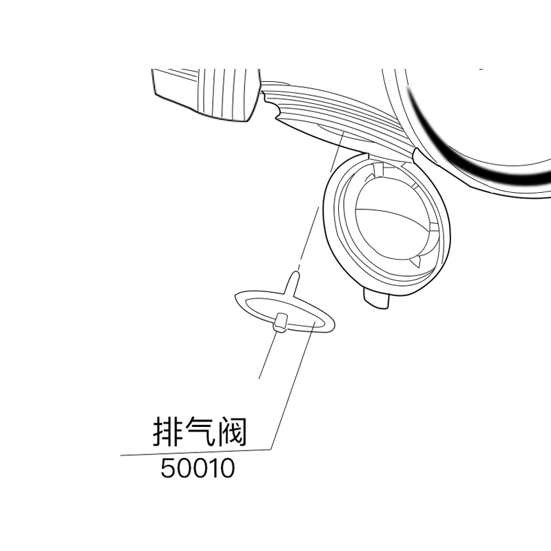 重松50010防毒面具排氣閥片圖片3