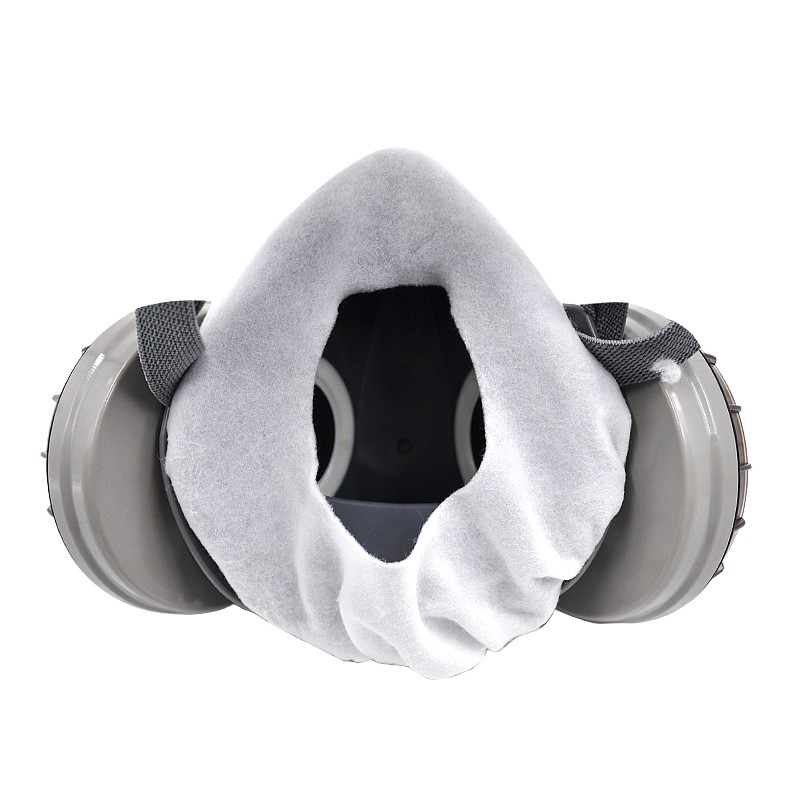 重松02814防毒面具白色貼顏布圖片1