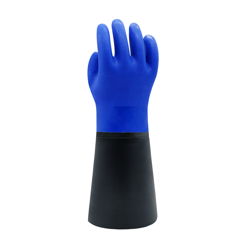 東亞806BLK加袖開口PVC防化手套圖片3