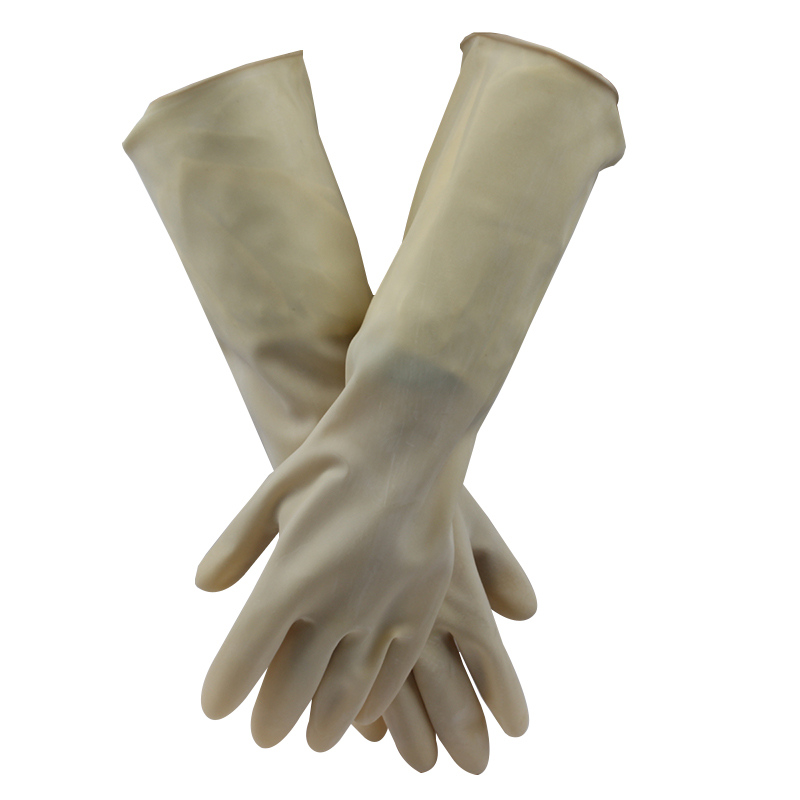 威蝶55B白色加厚乳膠手套圖片1