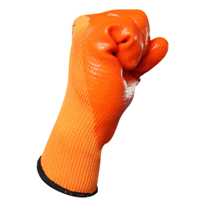 星宇P208尼龍拉絨PVC半浸勞保手套圖片1