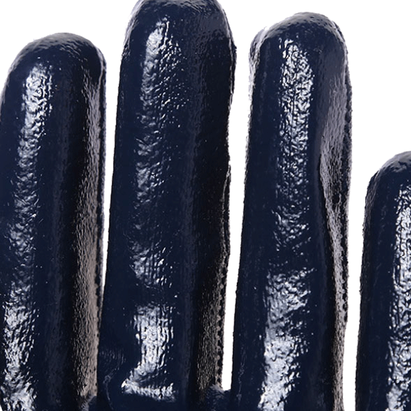 星宇N608羅口絨布丁腈半浸勞保手套圖片3