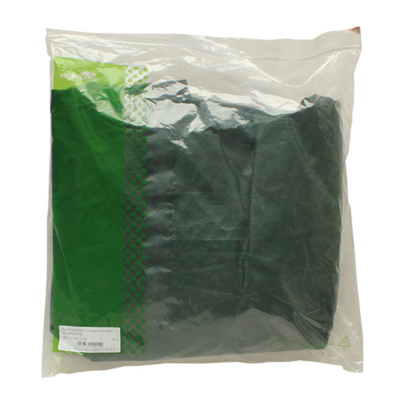 微護佳GR40-T-99-122-02 MC4000綠色雙袖雙褲腿帶腳套連體防化服圖片3