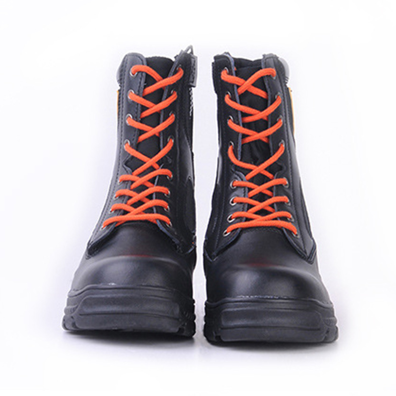 尊獅牛皮消防滅火安全靴圖片2