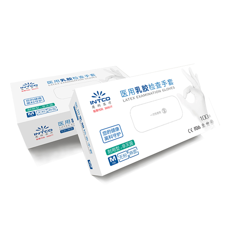 英科LGBCM1002白色乳膠醫用手套圖片3