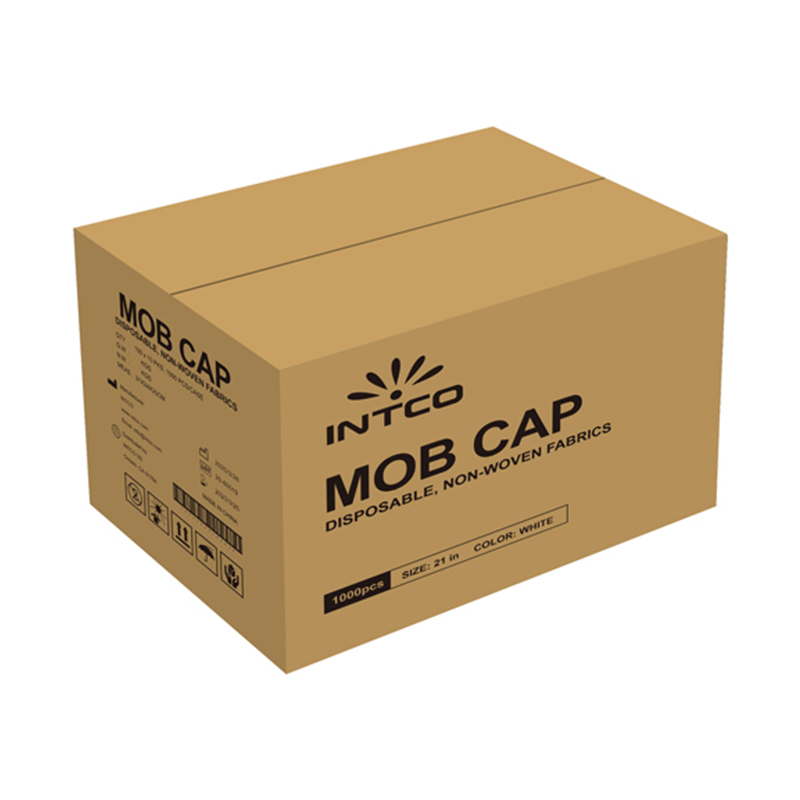 英科MC101001藍(lán)色一次性無紡布條形帽圖片2