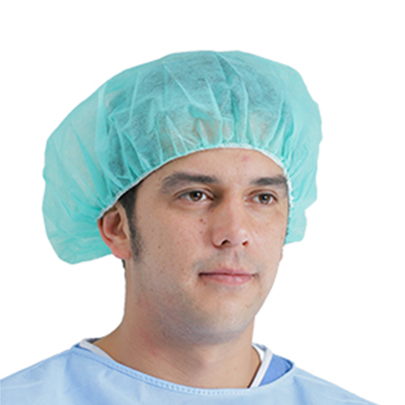 英科BC141002白色一次性無紡布圓帽圖片1