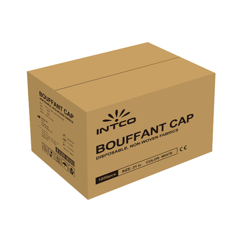 英科BC141001藍色一次性無紡布圓帽圖片2