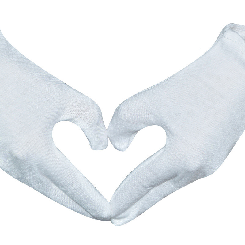 華特白色棉勞保手套圖片2