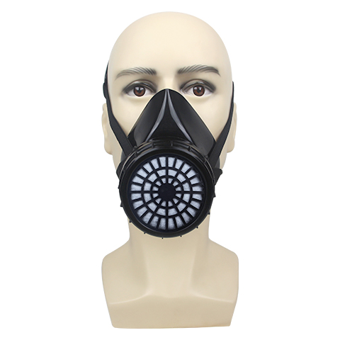 一護(hù)A-2型橡膠單濾盒過濾式防毒面具圖片1