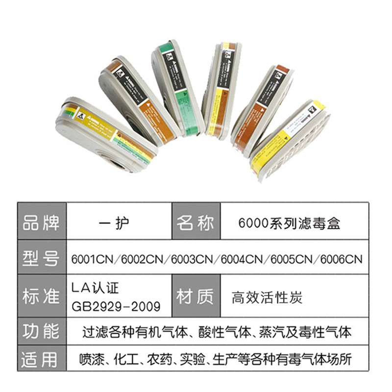 一護6003CN活性炭濾毒盒圖片4