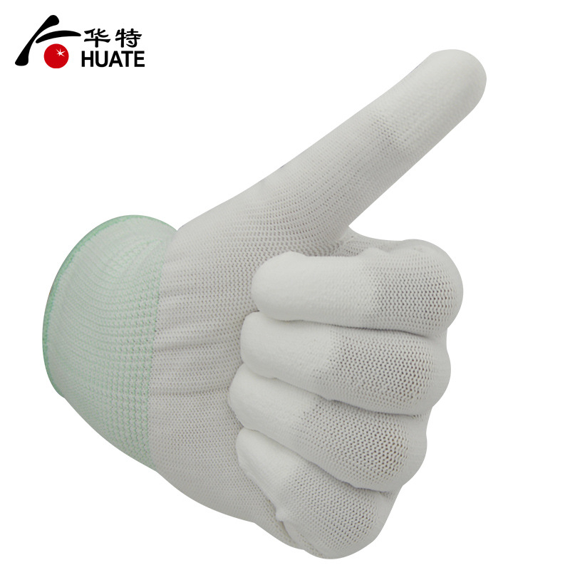 華特2#PU凈化涂指勞保手套圖片1