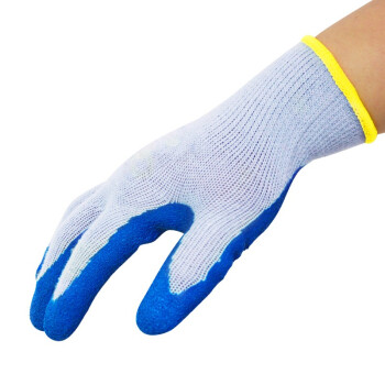 華特TC003乳膠起皺涂層勞保手套圖片1