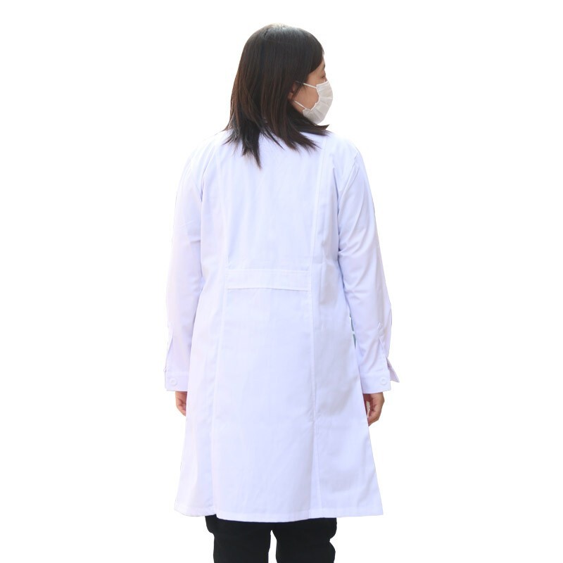 星工XG-DG3實驗室食品衛(wèi)生長袖白大褂 工作服圖片1