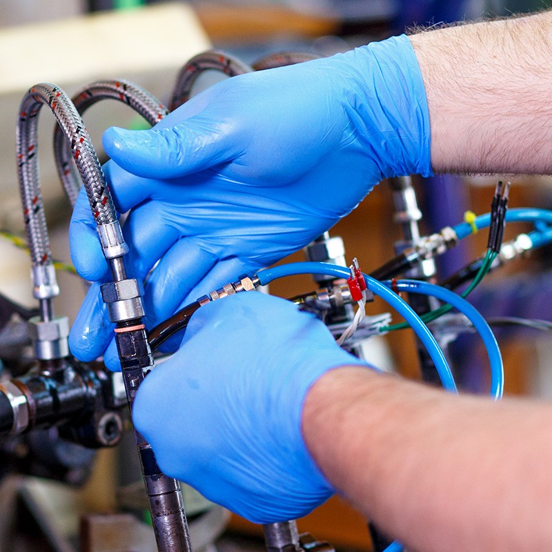 愛馬斯APFNCHD42100藍色一次性丁腈手套小號圖片4