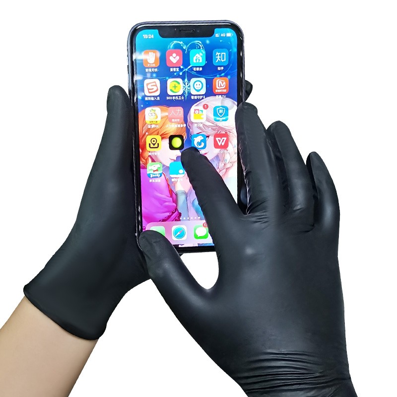 愛馬斯GPNBC44100黑色一次性丁腈手套圖片1