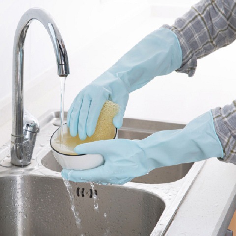 TOWA 764藍色耐油PVC手套圖片3