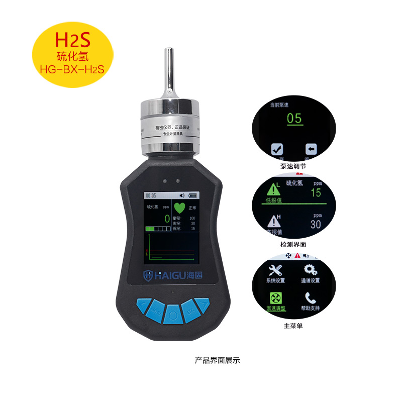 海固HG-BX-H2S硫化氫泵吸式氣體檢測(cè)儀圖片1