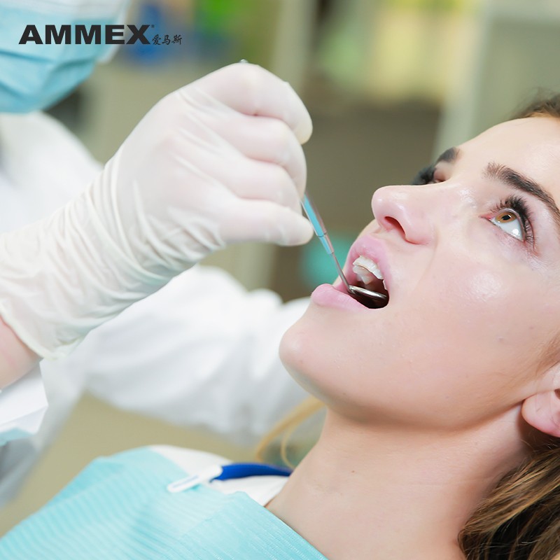 愛馬斯TLFVMD46100一次性乳膠醫(yī)用手套圖片4