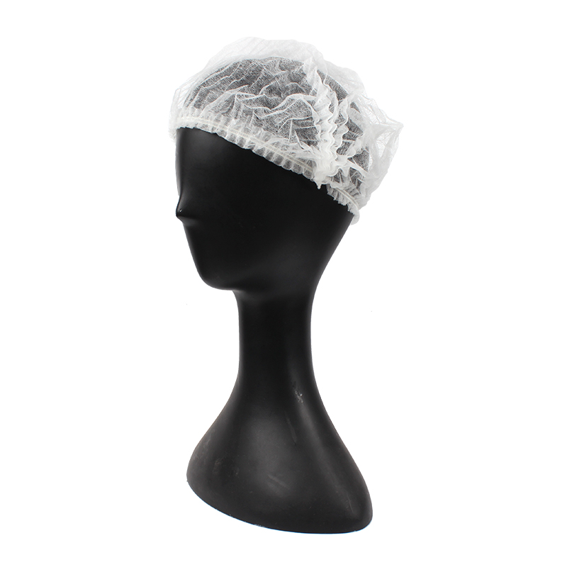 愛馬斯40048W-19BL無紡布白色一次性條形帽圖片2