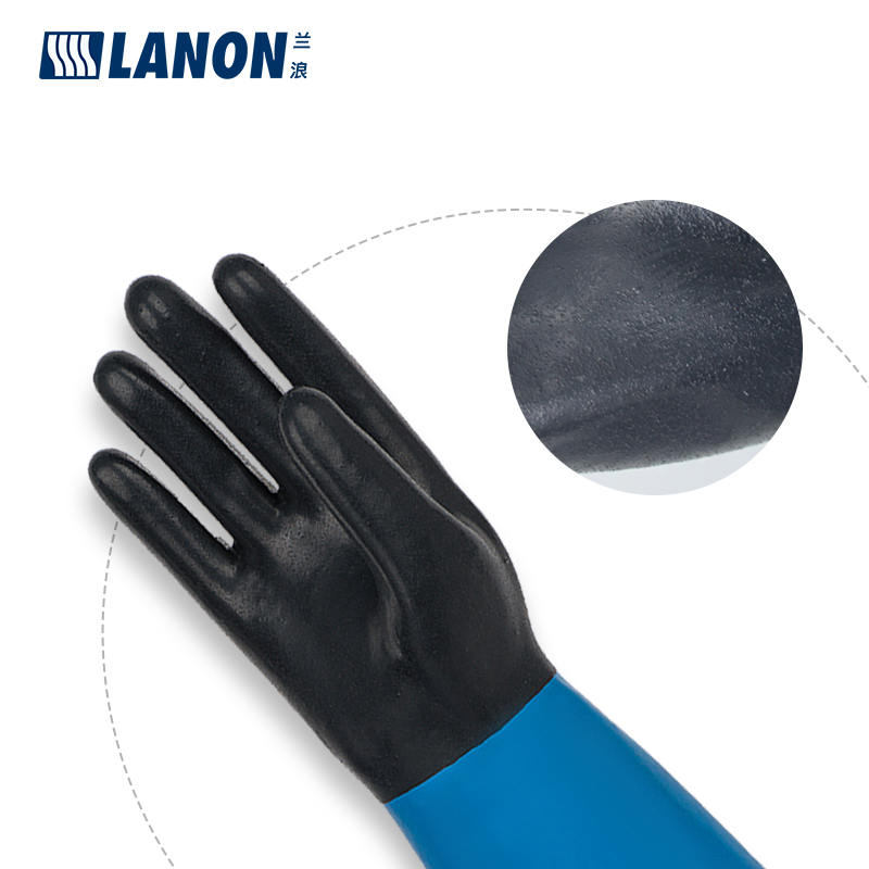 LANON蘭浪SR303氯丁橡膠防化手套圖片2