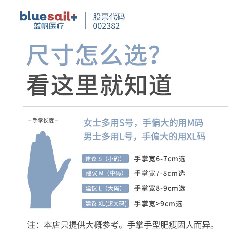 藍(lán)帆醫(yī)療C2176加長一次性PVC手套圖片3 藍(lán)帆醫(yī)療C2176加長一次性PVC手套圖片3