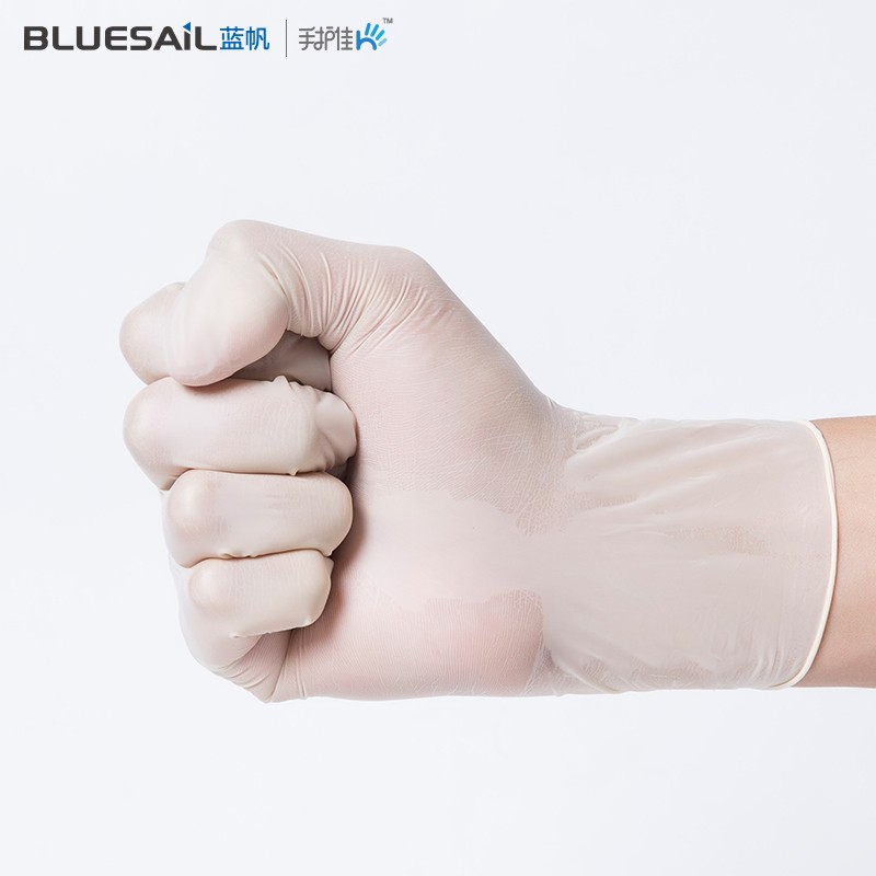 藍帆醫療L9315一次性橡膠滅菌無粉醫用手套圖片2