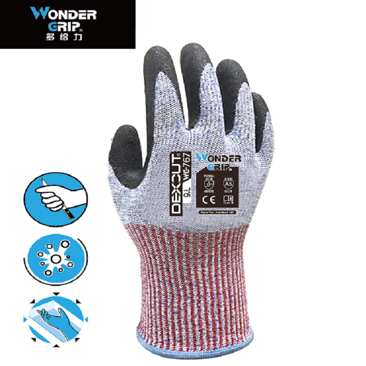 多給力WG-767耐磨防刺五級防割手套圖片2