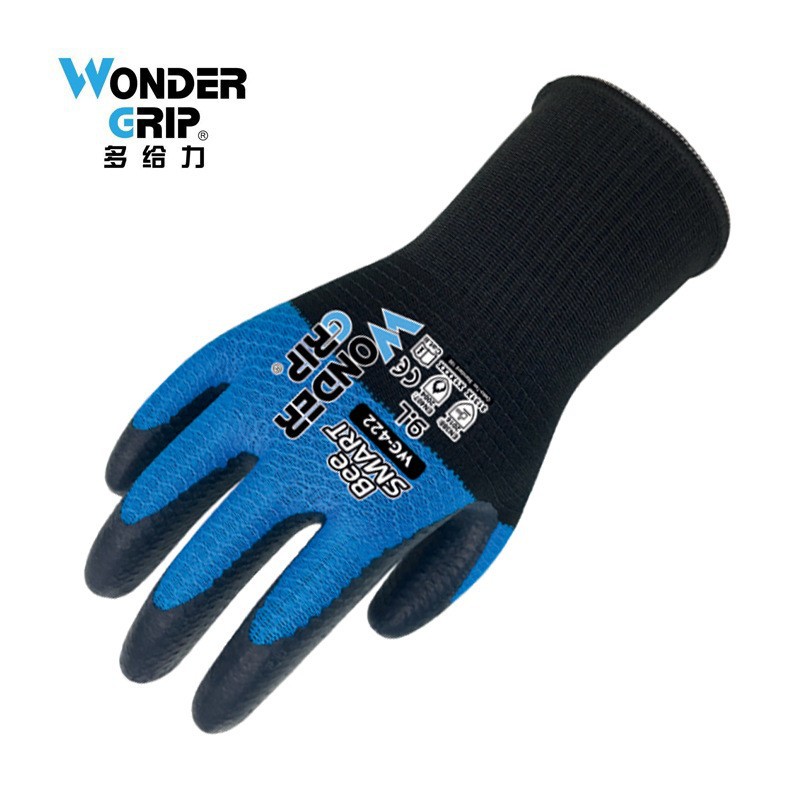 多給力WG-422新款雙拼蜂巢勞保手套圖片2